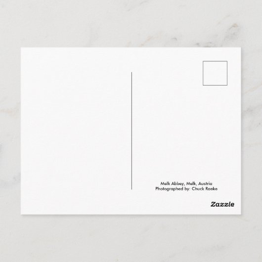 Carte Postale Melk Abbey Intérieur Melk, Autriche (Dos)