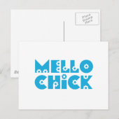 Carte Postale Mello Chick (Devant / Derrière)