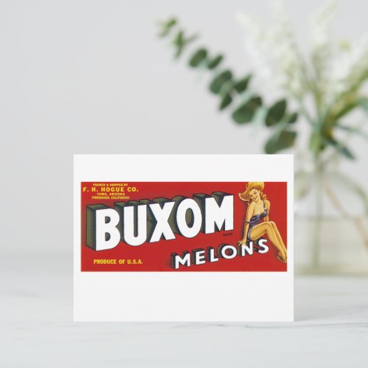 Carte Postale Mellons Buxom (Debout devant)