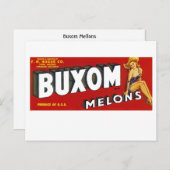 Carte Postale Mellons Buxom (Devant / Derrière)