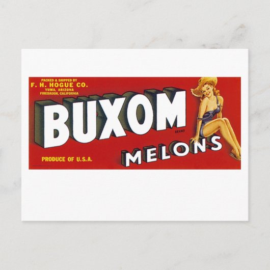 Carte Postale Mellons Buxom (Devant)
