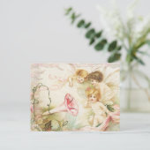 Carte Postale Mélodie -  Anges, Fleurs, Musique (Debout devant)