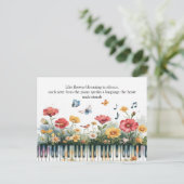 Carte Postale Mélodies en fleurs (Debout devant)