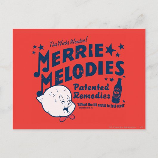 Carte Postale MÉLODIESMC Porky MERRIE 2 (Devant)
