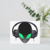 Carte Postale Mélomane étranger DJ - cétacé lisse (Debout devant)