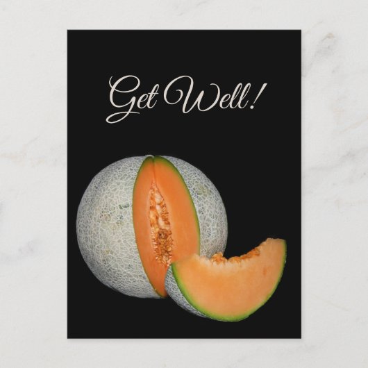 Carte Postale Melon Cantaloupe tranché (Devant)