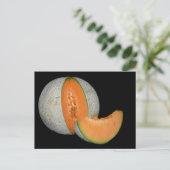 Carte Postale Melon Cantaloupe tranché (Debout devant)