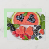 carte postale melon et baies (Devant / Derrière)