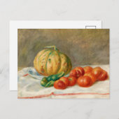 Carte Postale Melon et Tomates | Pierre-Auguste Renoir (Devant / Derrière)