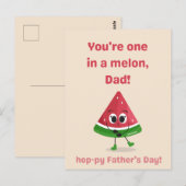 Carte Postale Melon Fête des pères Edition (Devant / Derrière)