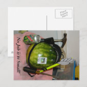 Carte Postale Melon Pas d'emploi pour Small (Devant / Derrière)