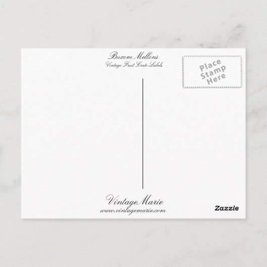 Carte Postale Melons Buxom (Dos)