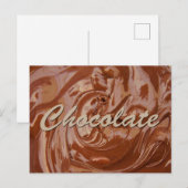 Carte Postale Melted chocolate texture (Devant / Derrière)