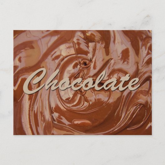 Carte Postale Melted chocolate texture (Devant)