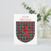 Carte Postale Melville Tartan Scottish Plaid Lion Rampant (Debout devant)