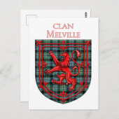 Carte Postale Melville Tartan Scottish Plaid Lion Rampant (Devant / Derrière)