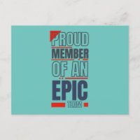 Membre fier d'un bureau de travail d'équipe Epic T