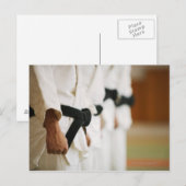 Carte Postale Membres d'un Judo Dojo Linked Up (Devant / Derrière)