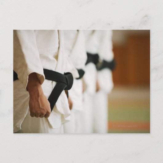 Carte Postale Membres d'un Judo Dojo Linked Up (Devant)