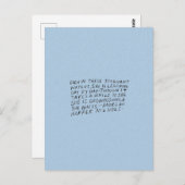 Carte Postale Même dans ces eaux stagnantes (Devant / Derrière)