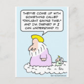 Carte Postale Même Dieu ne comprend pas l'heure avancée (Devant)