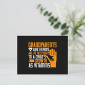 Carte Postale Mémé - Grands-parents comme héros (Debout devant)