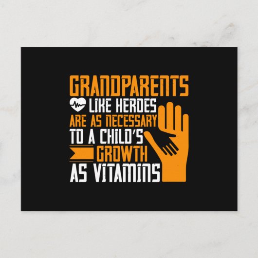 Carte Postale Mémé - Grands-parents comme héros (Devant)
