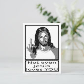 Carte Postale Même Jésus ne t'aime pas (Debout devant)