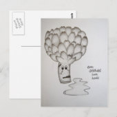 Carte Postale même les artichauts ont des coeurs (Devant / Derrière)