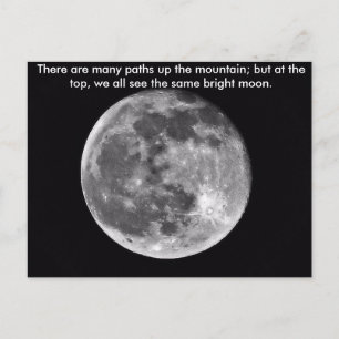 Carte Postale Même Lune Lumineuse