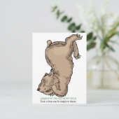 Carte Postale "Même un ours peut apprendre à danser" (Debout devant)