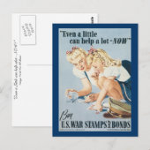 Carte Postale Même un petit peu peut aider maintenant (Devant / Derrière)