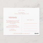 Carte Postale Même Vows ÉDITABLE COULEUR Modifier La date (Dos)