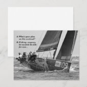 Carte Postale Mème yacht (Devant / Derrière)