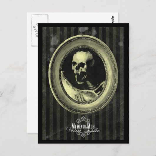 Carte postale "Memento Mori" (Devant / Derrière)