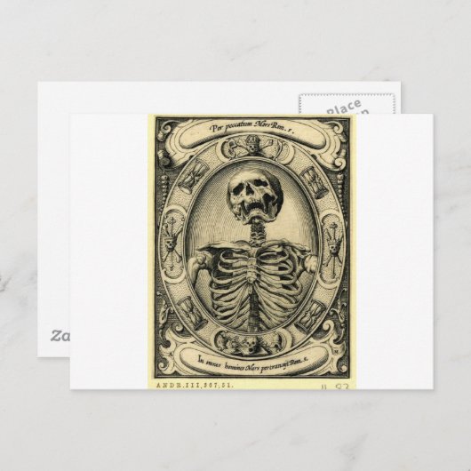 Carte Postale Memento Mori (Devant / Derrière)