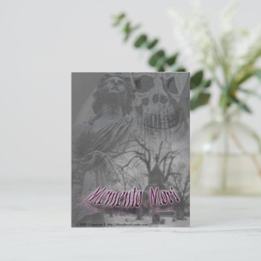 carte postale memento mori 2 (Debout devant)