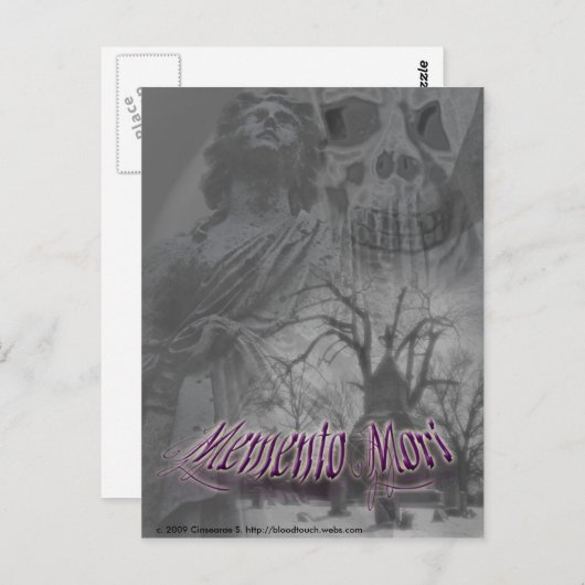 carte postale memento mori 2 (Devant / Derrière)