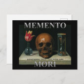 Carte Postale Memento Mori - Rappelez-vous que vous allez mourir (Devant / Derrière)