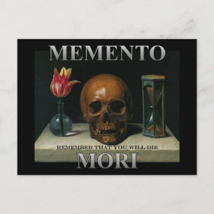 Carte Postale Memento Mori - Rappelez-vous que vous allez mourir