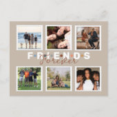 Carte Postale Mémoire de collage photo d'amis modernes pour touj (Devant)