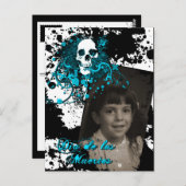 Carte Postale mémoire de dia de los muertos (Devant / Derrière)