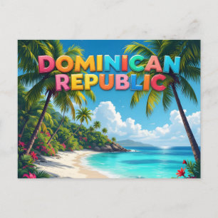 Carte Postale mémoire de la République dominicaine