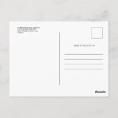 Carte Postale Mémoire simple moderne Photo en souvenir affectueu (Dos)