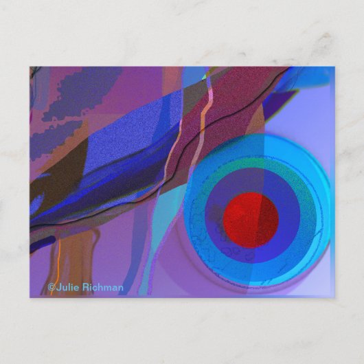 Carte postale Mémoires de l'océan abstrait 2 (Devant)