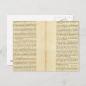 Carte Postale Mémoires géographiques (Devant / Derrière)