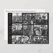 Carte postale Mémorabilia de la marche des femmes (Devant / Derrière)