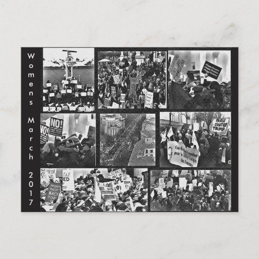Carte postale Mémorabilia de la marche des femmes (Devant)