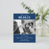 Carte postale mémorable de rappel gras (Navy) (Debout devant)