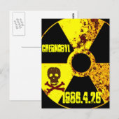 Carte Postale Mémorial anti-nucléaire de Tchernobyl (Devant / Derrière)